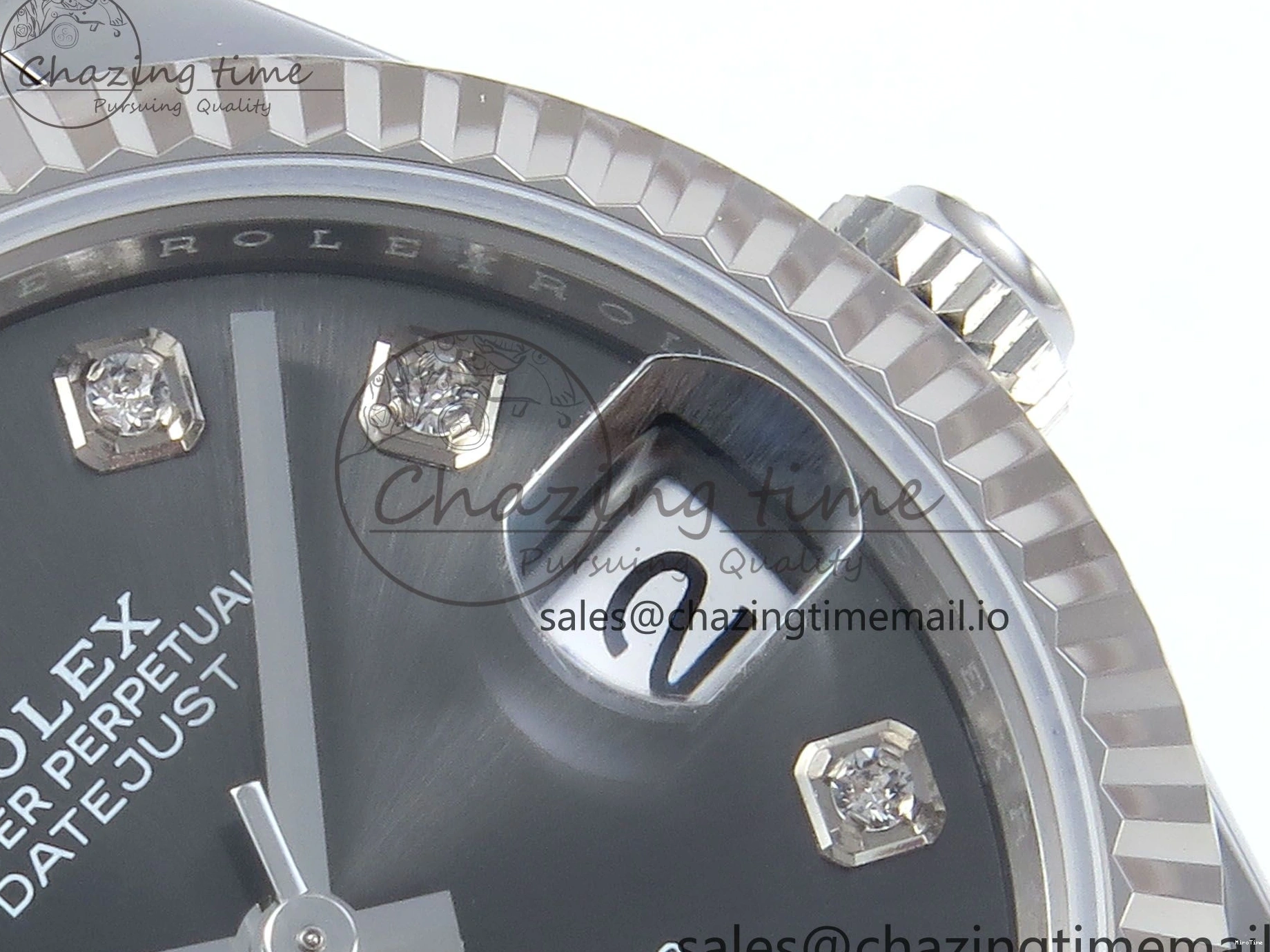 MiroTime 0304 DateJust 31 278274 ARF 1:1 Best Edition 904L Steel Gray Diamonds Dial on SS Jubilee Bracelet ETA OnTrend 541